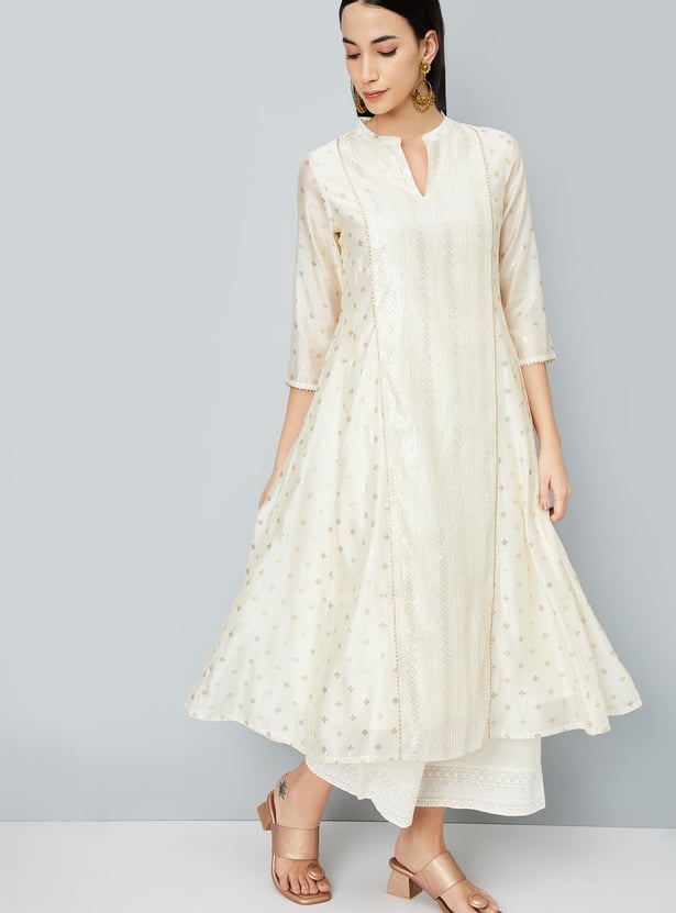 Women Embroidered A-line Kurta