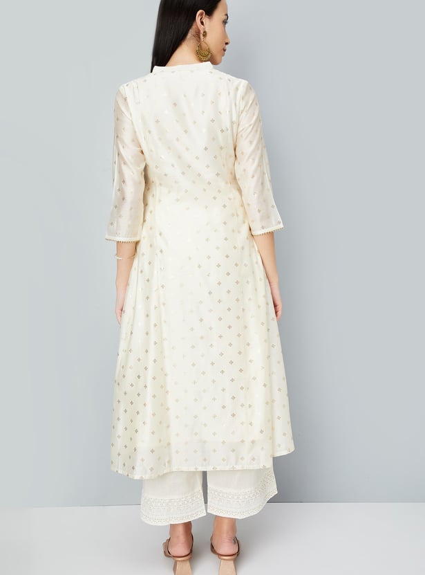 Women Embroidered A-line Kurta