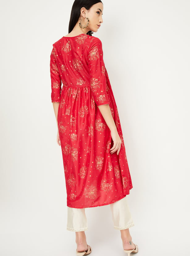 Women Printed Empire Yoke Kurta