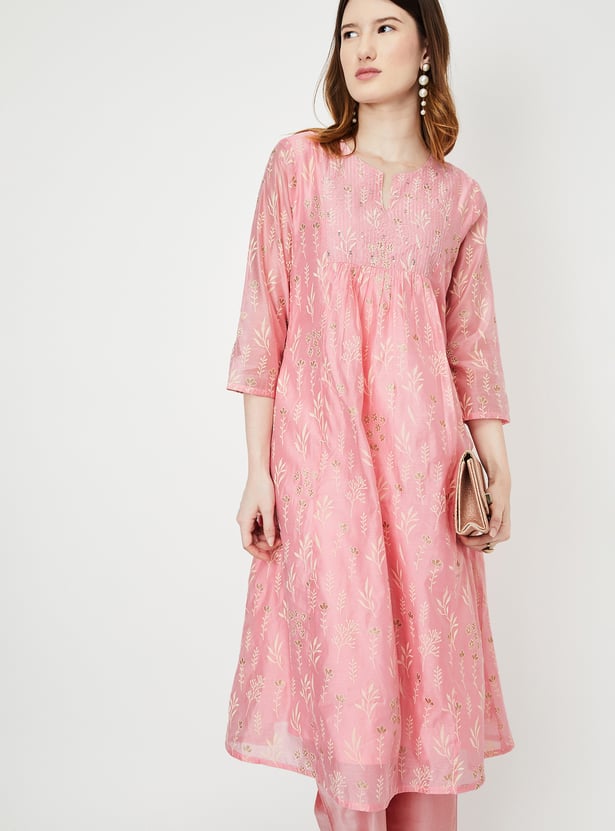 Women Printed Kalidar Kurta