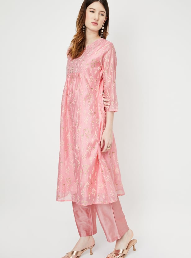 Women Printed Kalidar Kurta