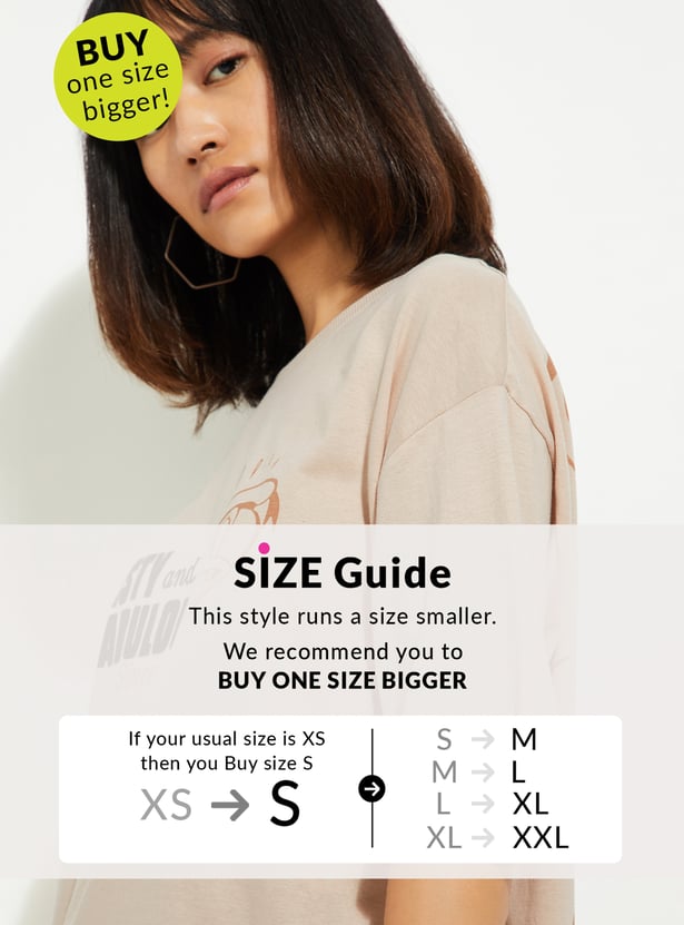 URB_N Women Donald Duck Printed T-shirt