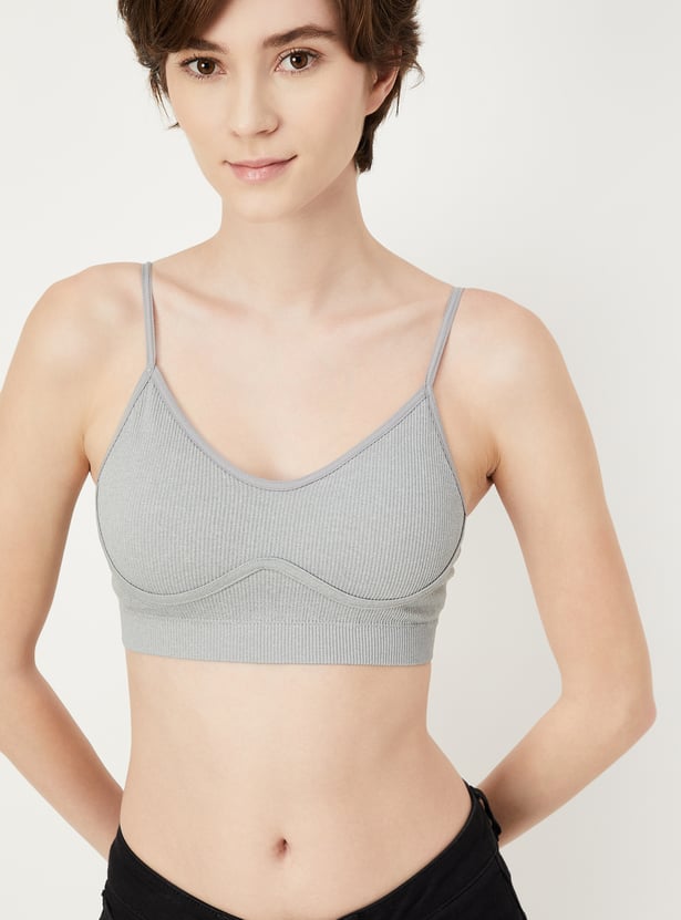 Women Ribbed Padded Bra