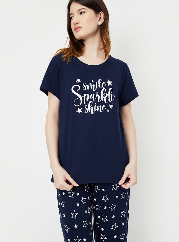 Women Printed PJ Set