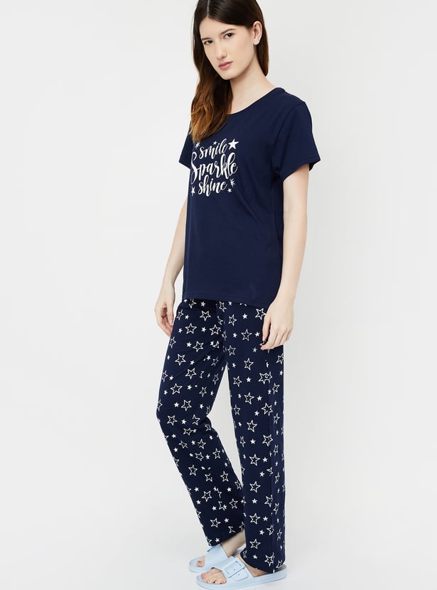 Women Printed PJ Set