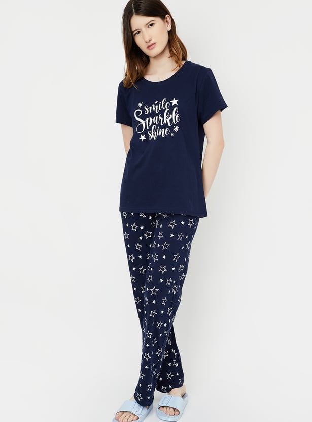 Women Printed PJ Set