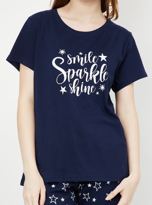 Women Printed PJ Set