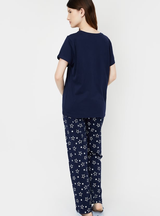 Women Printed PJ Set