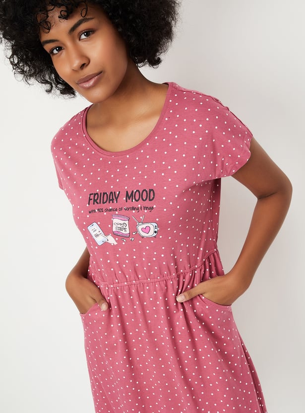 Women Printed Chemise