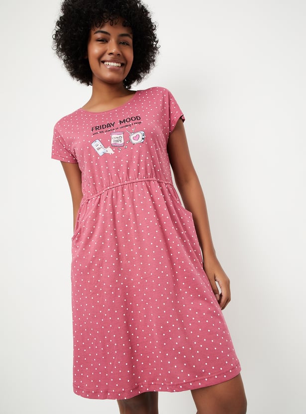 Women Printed Chemise