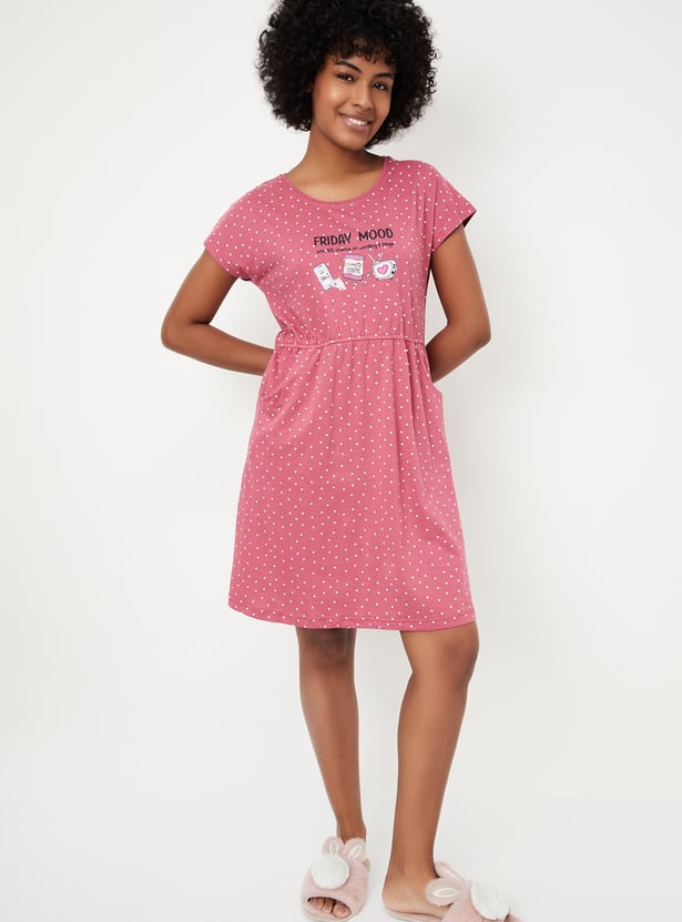 Women Printed Chemise