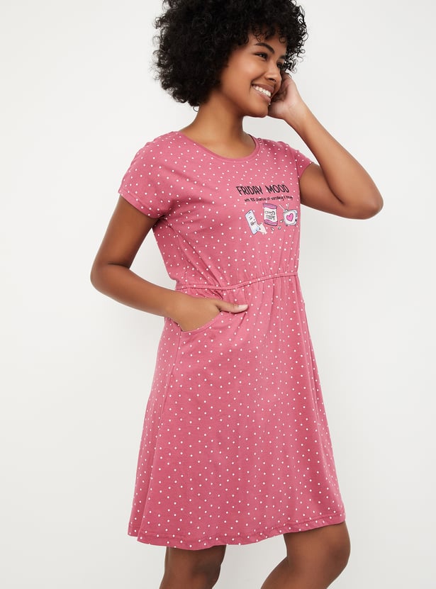 Women Printed Chemise