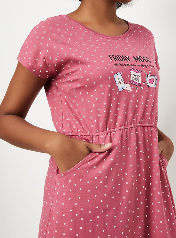 Women Printed Chemise