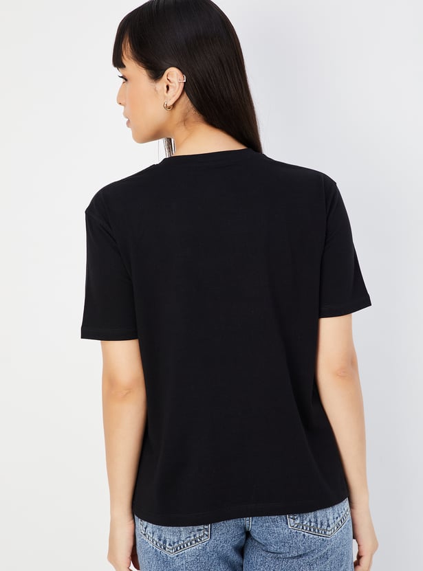 Tシャツ・カットソー SELF PORTRAIT Women Tunic Tops AW23069TB BLACK Black Women's Focus-T | Black | On United States