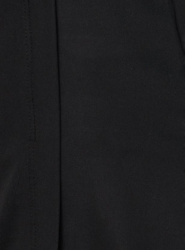 Women Solid Sports Mini Skirt