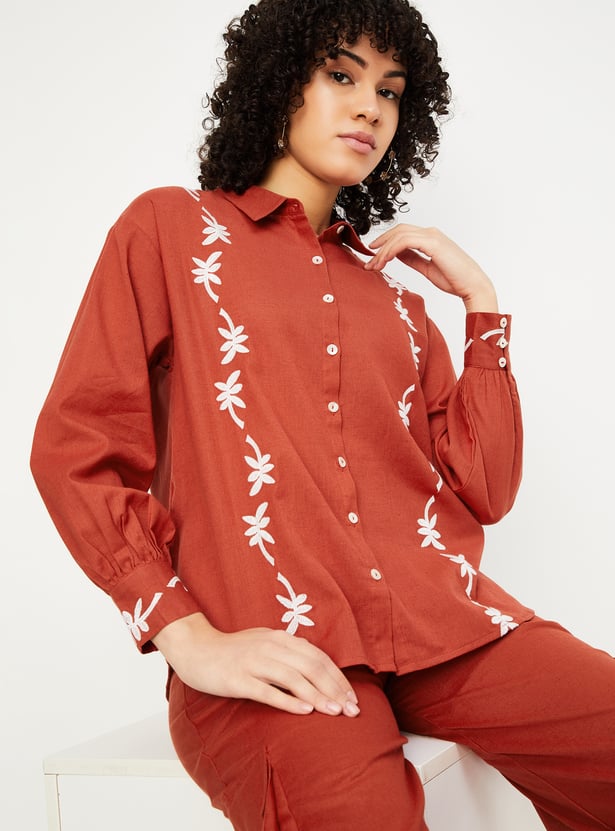 Women Embroidered Shirt