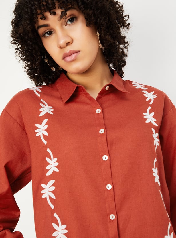 Women Embroidered Shirt