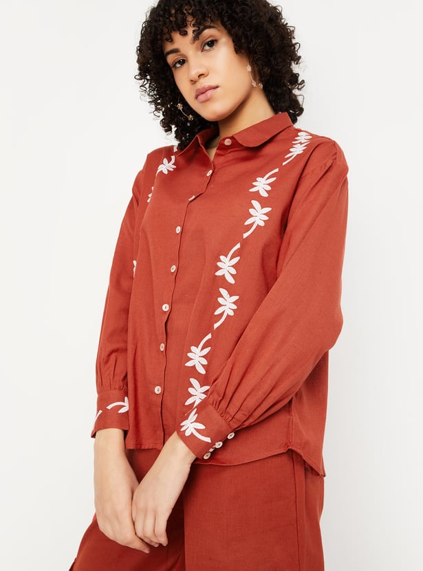 Women Embroidered Shirt