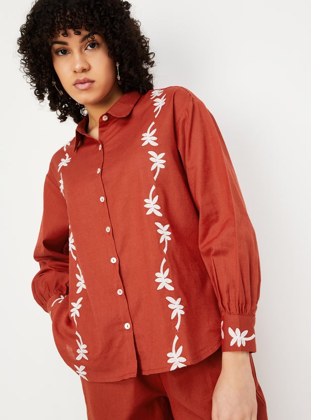 Women Embroidered Shirt