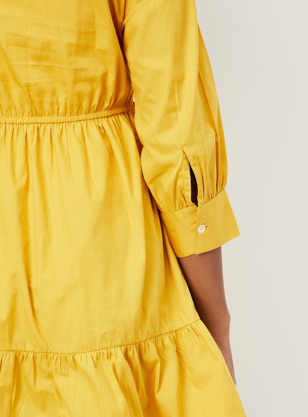 Women Schiffli Tiered Dress