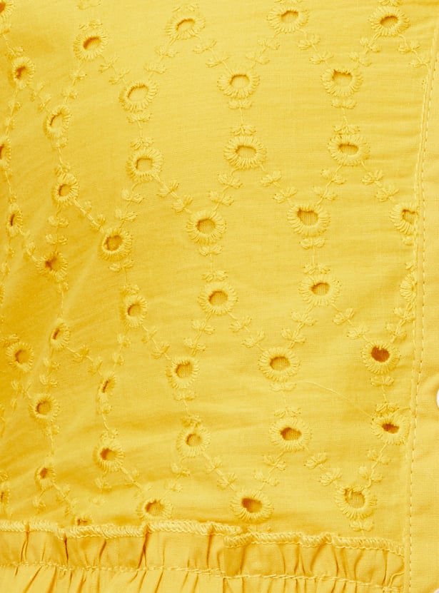 Women Schiffli Tiered Dress