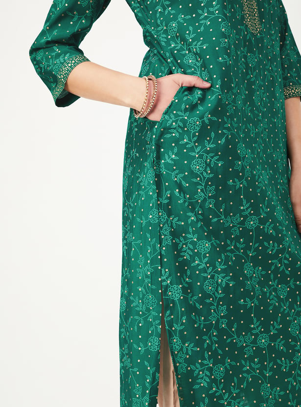 Women Printed Straight Kurta