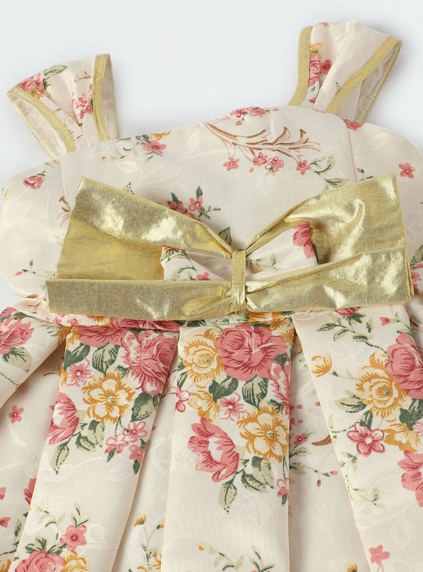 Buy Girls Floral Printed Fit and Flare Dress Online at just Rs