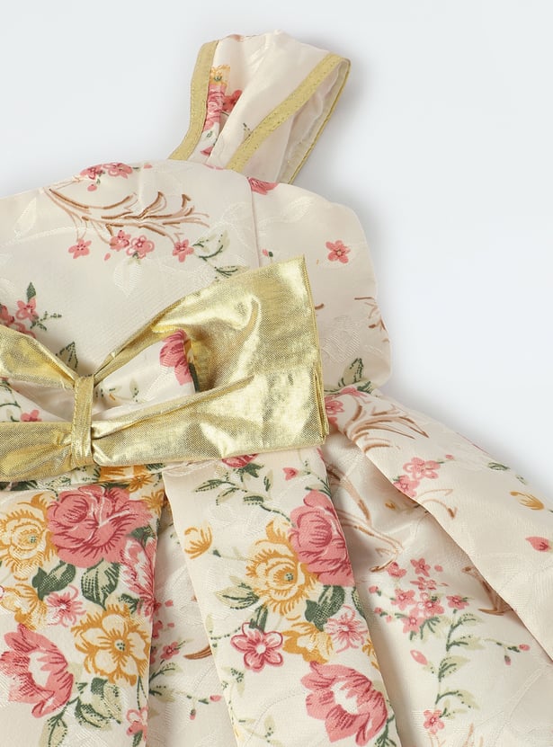 Buy Girls Floral Printed Fit and Flare Dress Online at just Rs