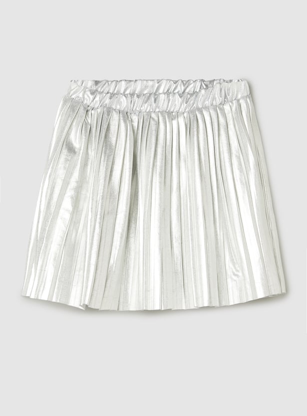 Girls Pleated Mini Skirt