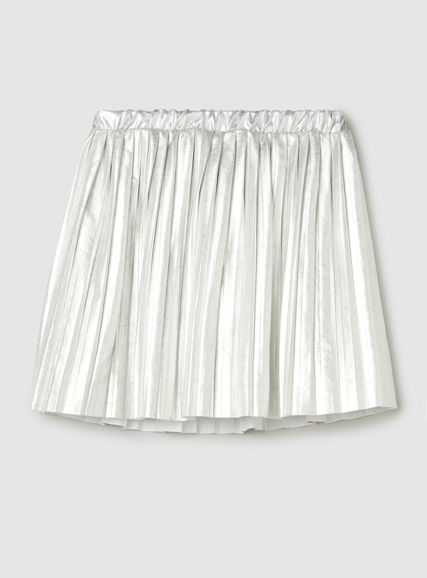 Girls Pleated Mini Skirt