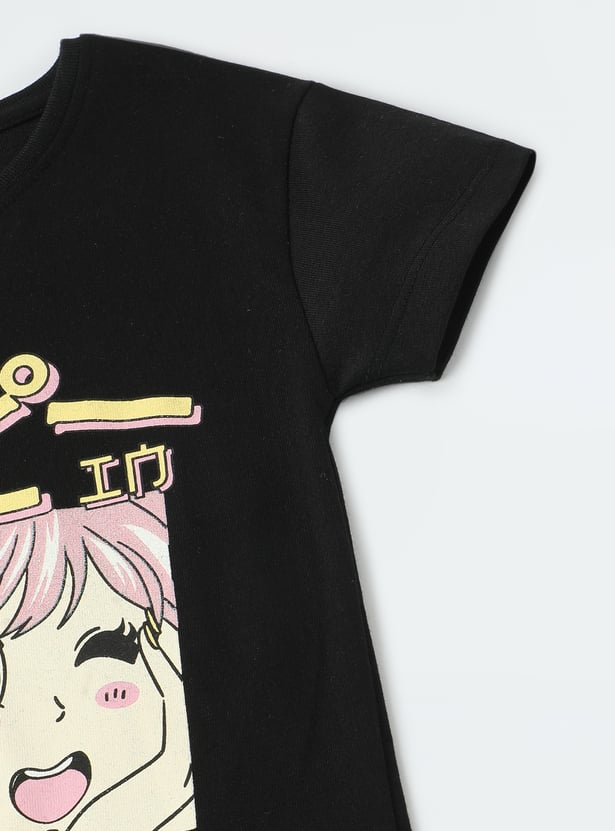 Girls Printed Short Set