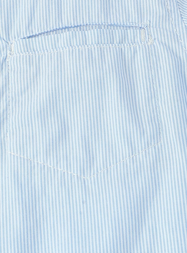 Boys Striped Insert Pocket Shirt