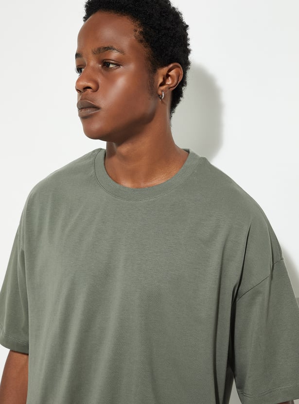 URB_N Men Boxy Fit Solid T-shirt