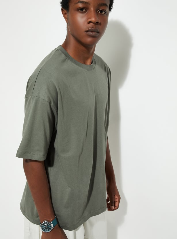 URB_N Men Boxy Fit Solid T-shirt