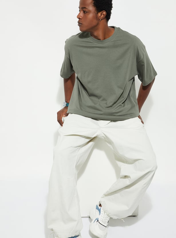 URB_N Men Boxy Fit Solid T-shirt