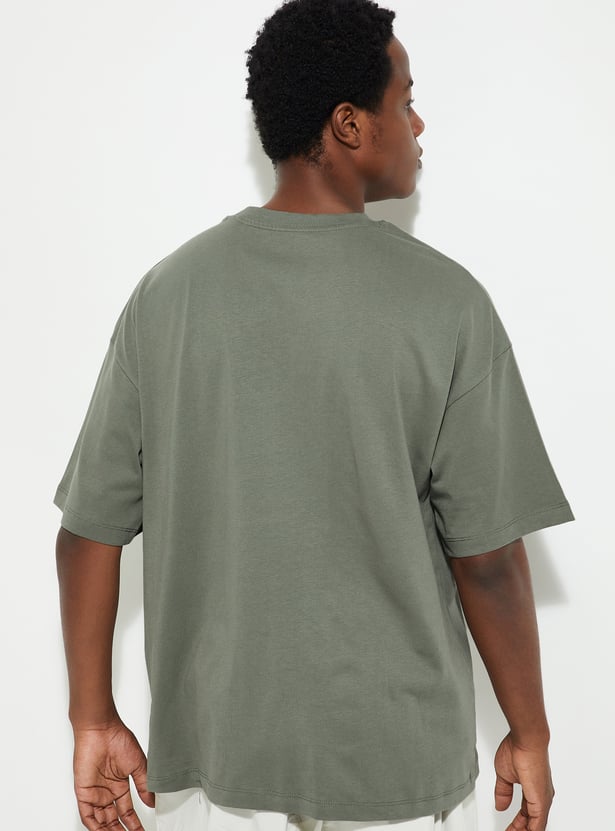 URB_N Men Boxy Fit Solid T-shirt