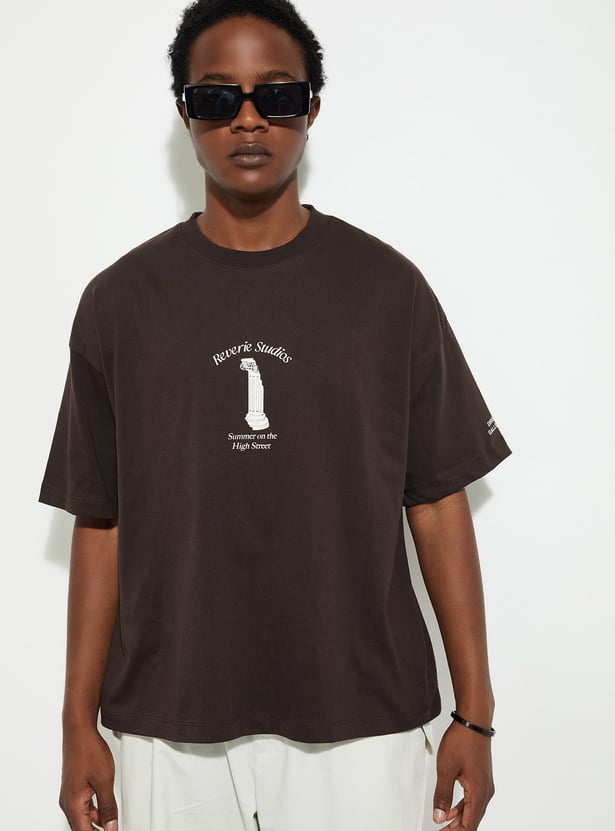 URB_N Men Boxy Fit Graphic Printed T-shirt