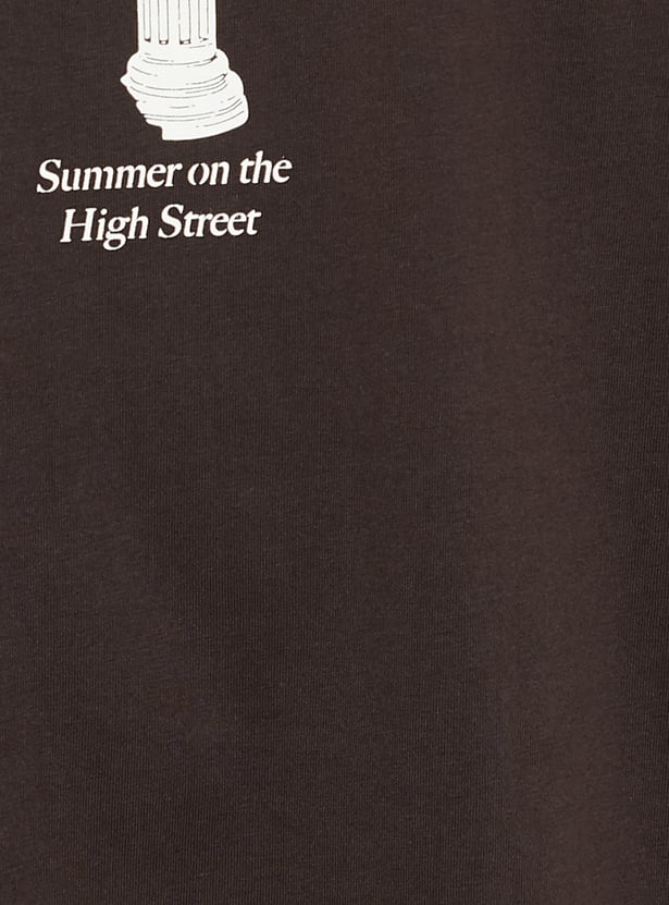 URB_N Men Boxy Fit Graphic Printed T-shirt