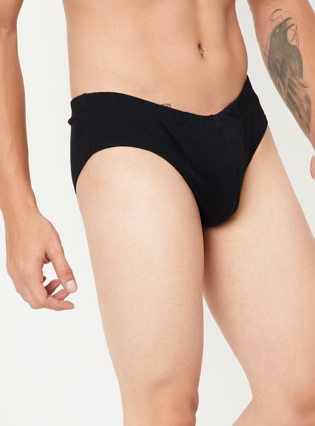Men Solid Brief - Pack of 2
