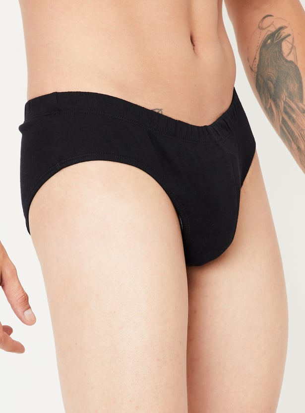 Men Solid Brief - Pack of 2