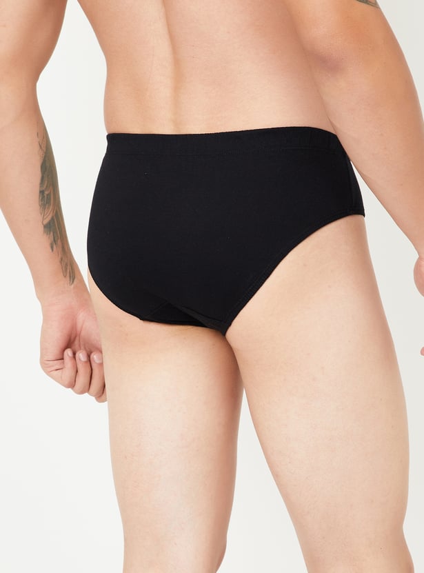 Men Solid Brief - Pack of 2