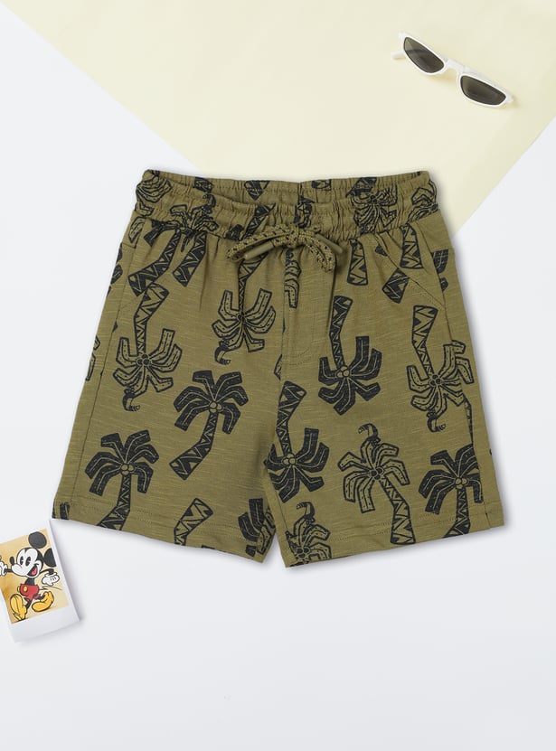 Boys Printed Shorts Set