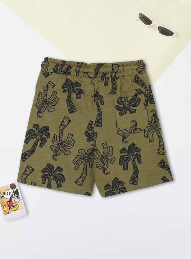 Boys Printed Shorts Set