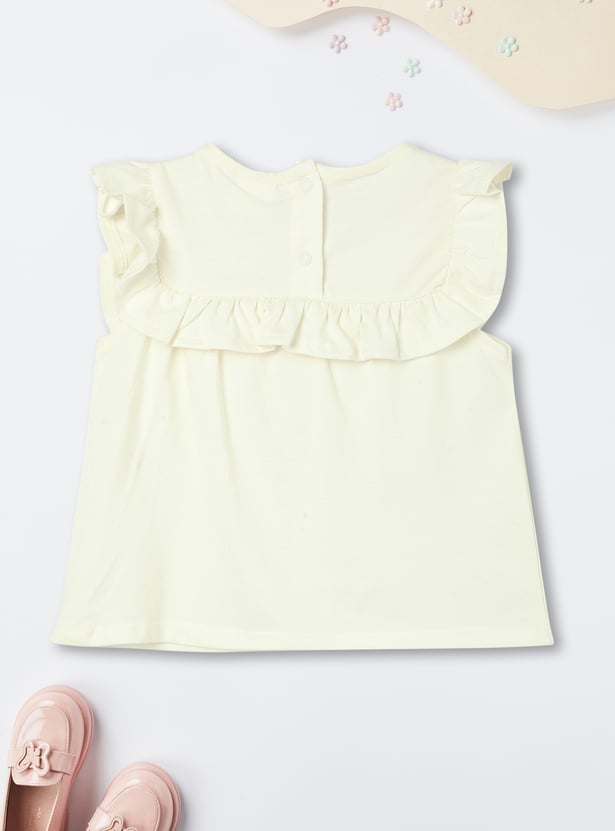 Girls Appliqued Sleepwear Set