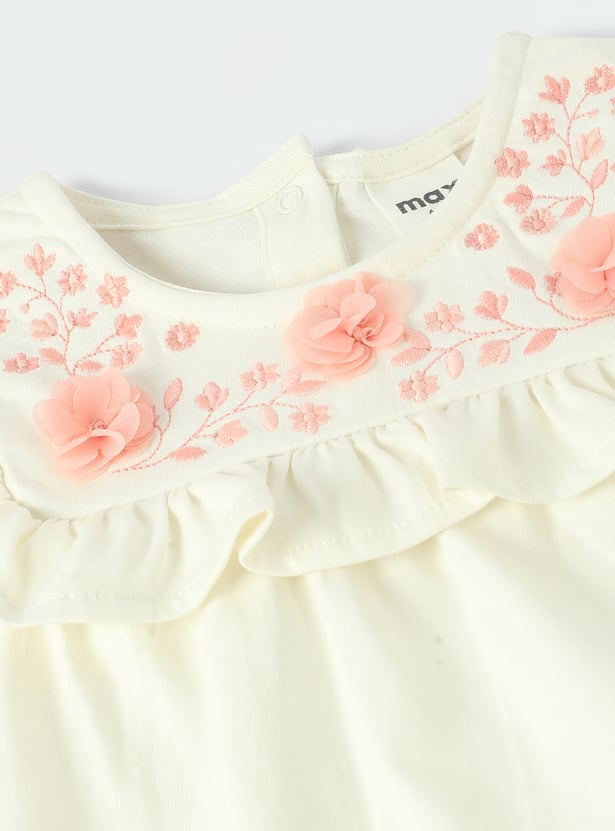 Girls Appliqued Sleepwear Set