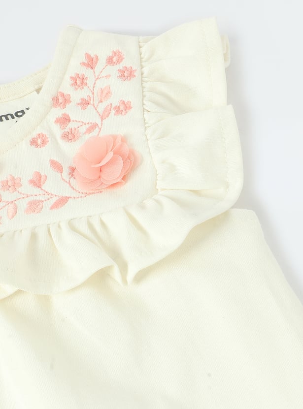 Girls Appliqued Sleepwear Set