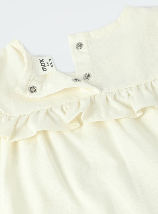 Girls Appliqued Sleepwear Set