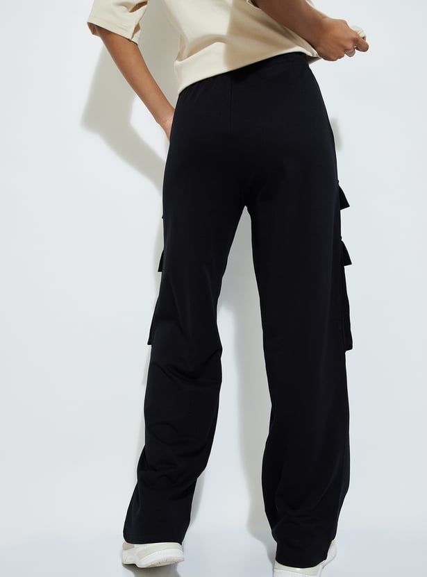 Cotton Rich Cargo Straight Leg Trousers | Superdry | M&S