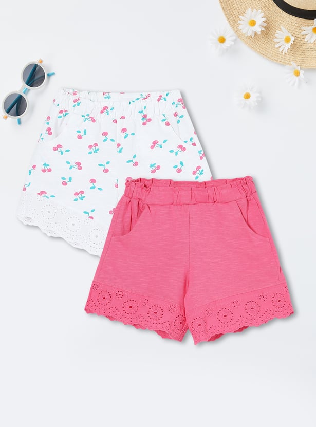 Girls Assorted Shorts - Pack of 2