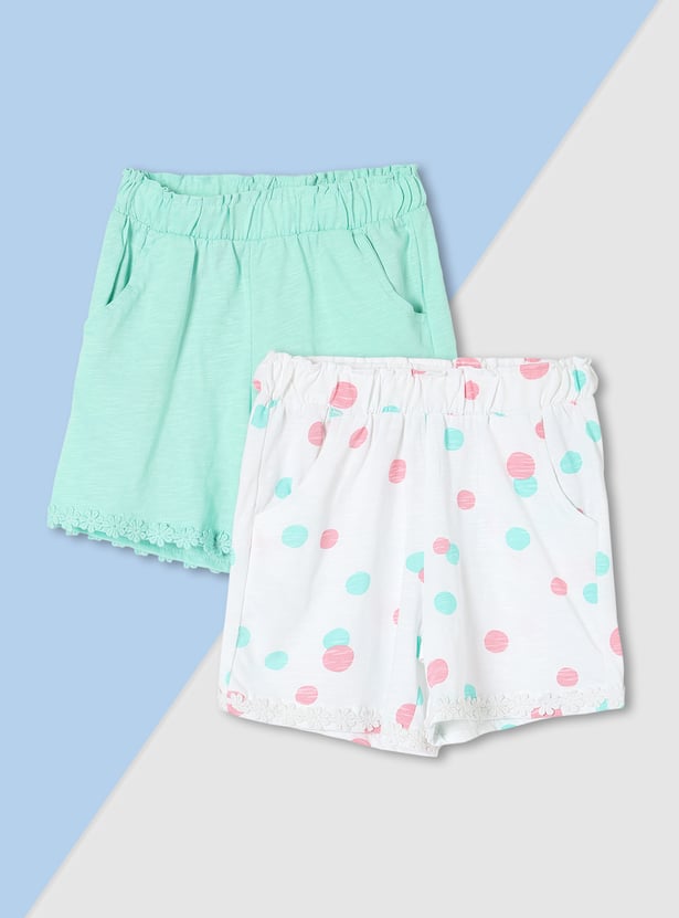 Girls Assorted Shorts - Pack of 2